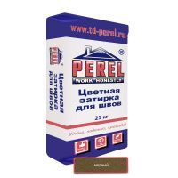 Цветная декоративная затирочная смесь Perel RL медная Зима
