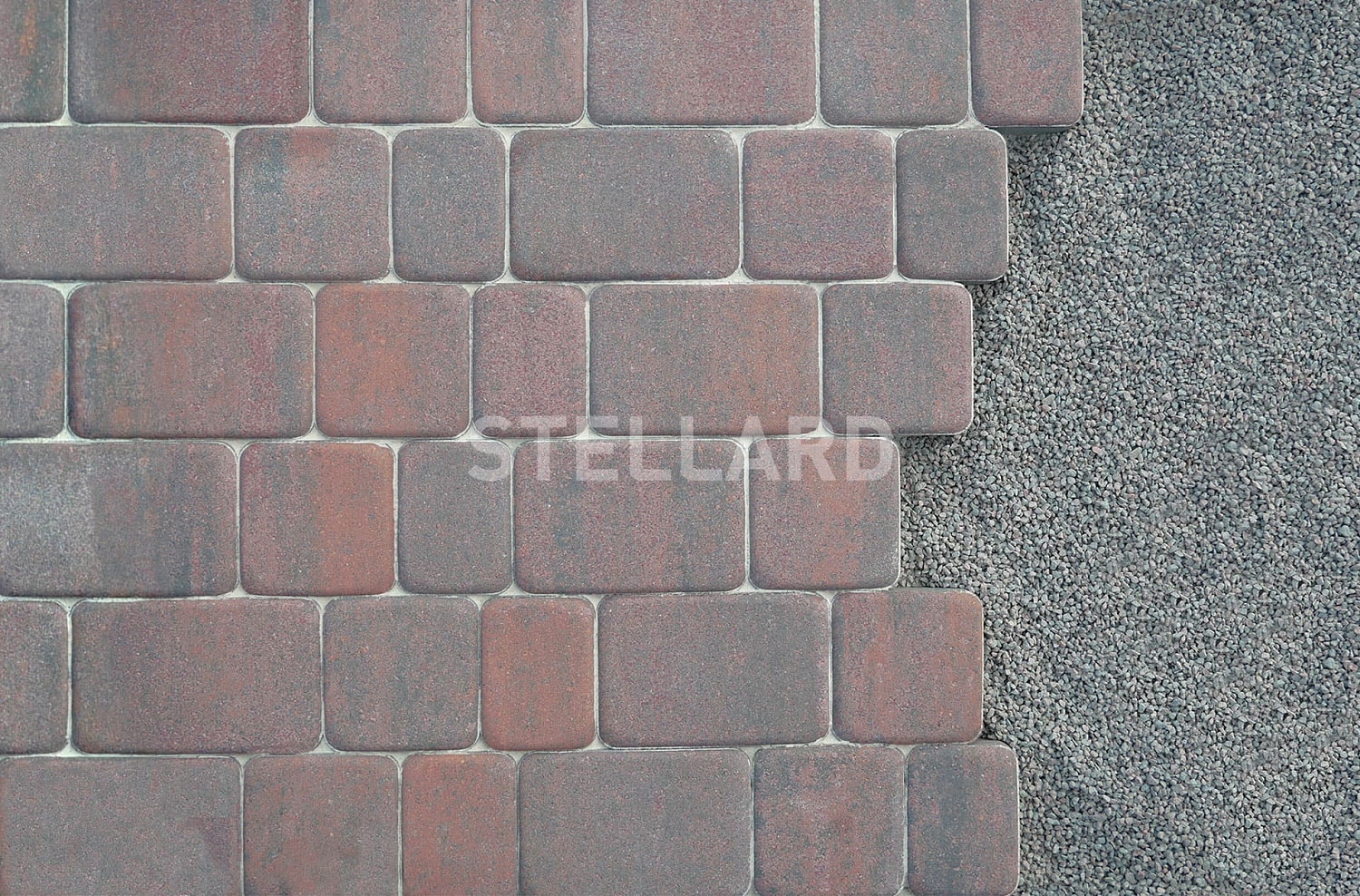 Тротуарная плитка Stellard Старый город Колор микс Браун 40